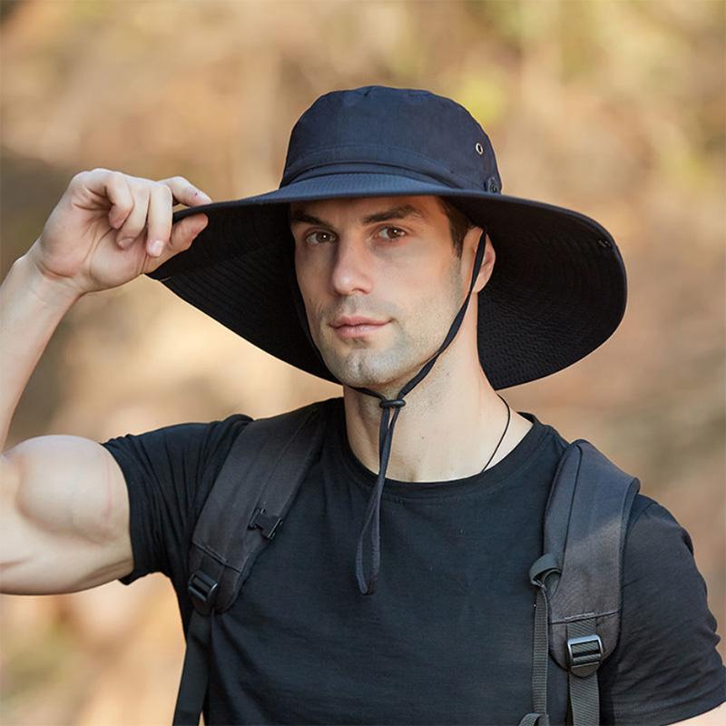 Outdoor Hat Summer Sunscreen Fisherman Hat Leisure Sun Hat Mountaineering Fishing Hat UV Protection Sun Hat