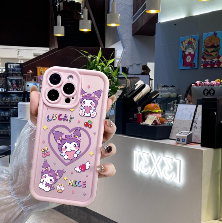 

Sanrio Pink TK Sandpaper Cute Phone Case for Apple 12 iPhone 13