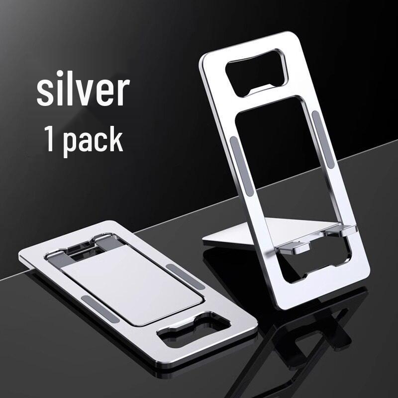 Ultra-Thin Foldable Aluminum Phone and Tablet Stand - Portable, Multi-functional, Universal Holder