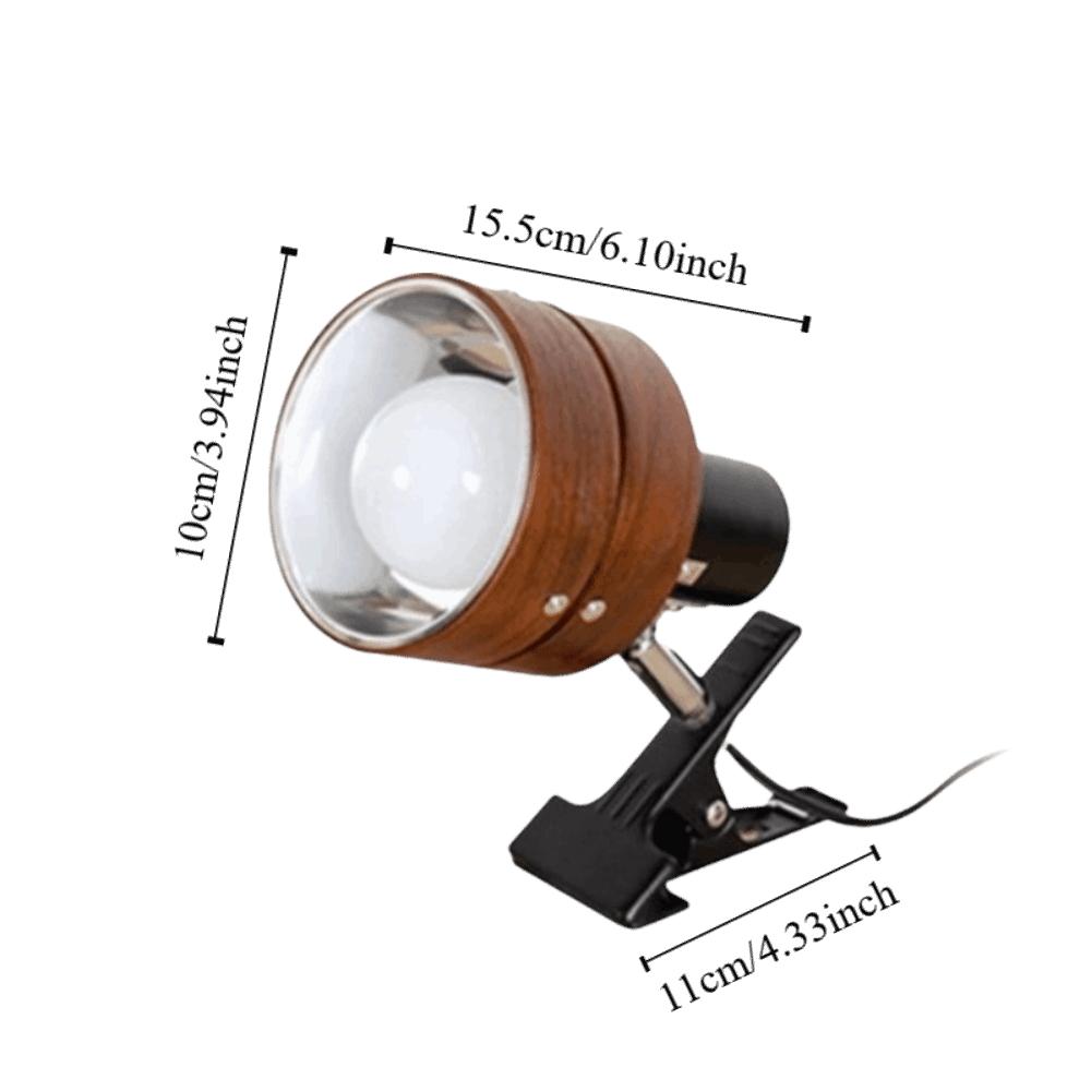 Solid Wood Construction Swing Arm Clip Wall Lamp LED Light Source Swing Arm Design Retro Japanese Sconce Adjustable Retro Style