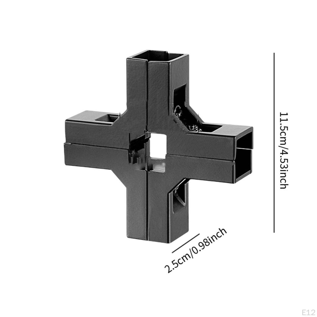 Square Tube Clamp Connector for 1" X 1" Aluminum Alloy with Included Bolts for Booth Setup