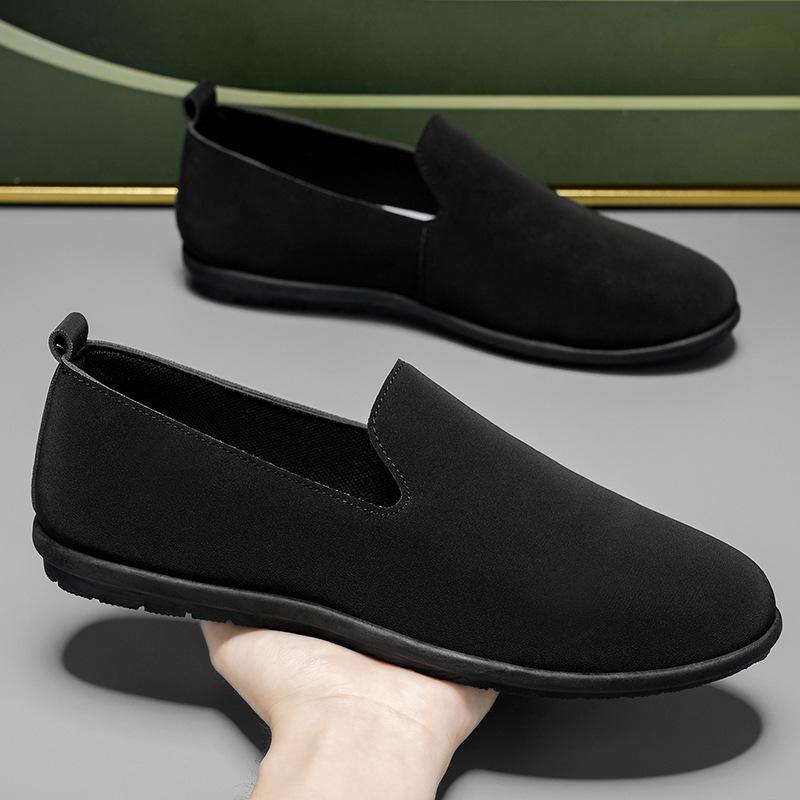 2025 autumn new men's Doudou shoes fashion breathable loafers youth men's shoes versatile British style shoes