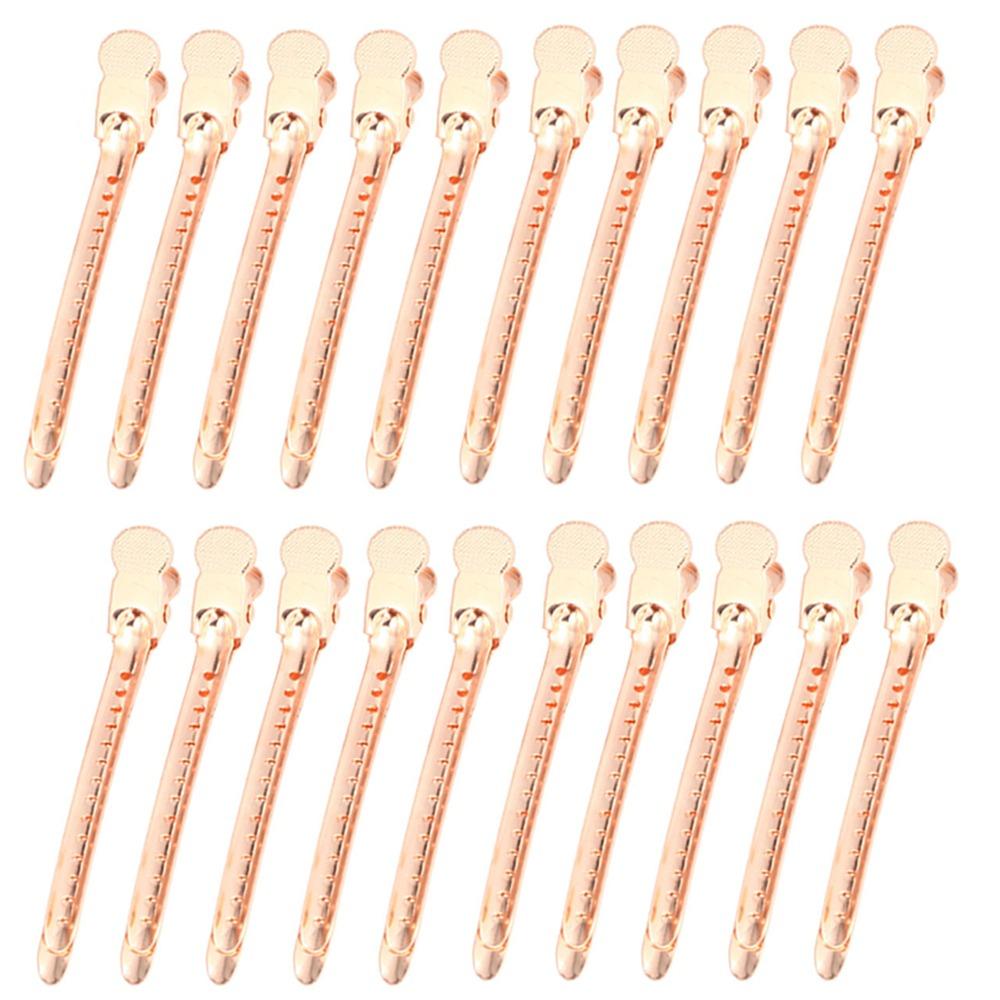 20Pcs Simple Salon Hairpin Clamps 9.5cm DIY Alligator Hair Clips Hair Care Hairdressing Duckbill Fluffy Clamps Barber