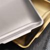 Thickened 304 Stainless Steel Rectangular Square Golden Plate Korean Barbecue Dish Sushi Flat Bottom Plate Tray Storage Tray