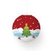 Cartoon Christmas Paper Lantern 2025 Christmas Party Home Hanging Lamps Ornaments DIY Decoration 2026 New Year Kids Gifts Favors