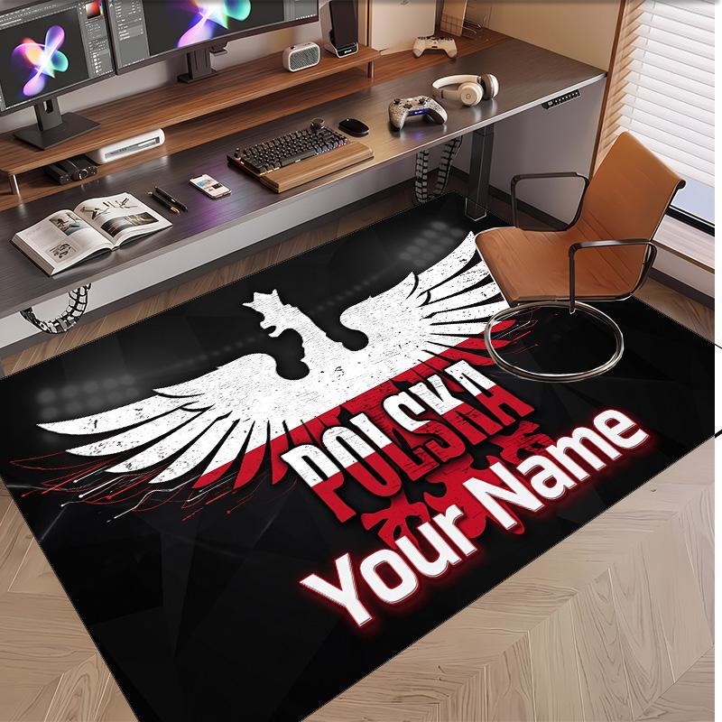 Personalized Crystal Velvet Carpet Poland Pattern Non Slip Floor Rug