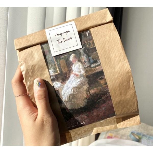 Perličkové prsteny náramek klíčenka výroba korálků řemeslné materiály DIY sada typu 42 typu F, smíšené barvy, 1 sada Korejské oblíbené hračky