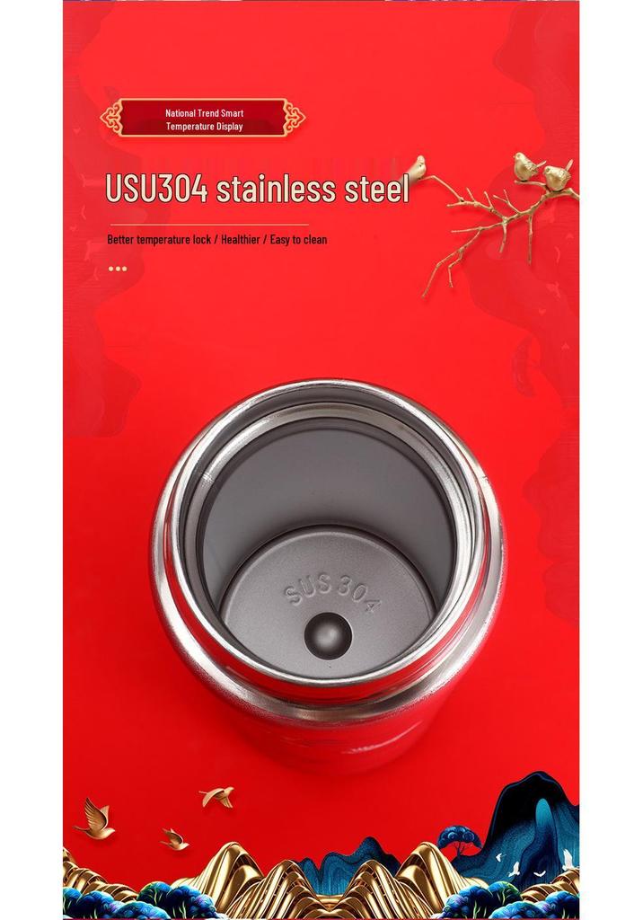 Smart Insulated 304 Stainless Steel Business Cup Gift Set with Printable Logo Anti-Scald Design