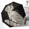 1 Stück Katzenbart Automatisches Öffnen/Schließen Regenschirm, Tragbarer Faltregenschirm, Kompakter Reise-Regenschirm für133