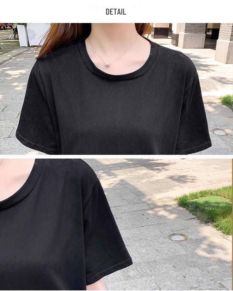 Women's Mid-Length A-line Patchwork Dress, Loose Fit, Short-Sleeved, Over-the-Knee, Summer Style