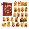 24 Day Countdown Calendar Pomeranian Christmas Countdown, 24-Day Advent with 2D Acrylic Tabletop Ornaments Dog Ornaments, Tree Hanging Decor, Gift for