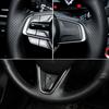Hand-Stitched Black Perforated Microfiber Leather Steering Wheel Cover For Mazda 3 Axela Mazda 6 Atenza Mazda 2 Car Accessories