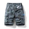Herren Sommer Camouflage Cargo-Shorts mit mehreren Taschen, Elastischer Bund, Gerades Bein, Reine Baumwolle, Mittellang.