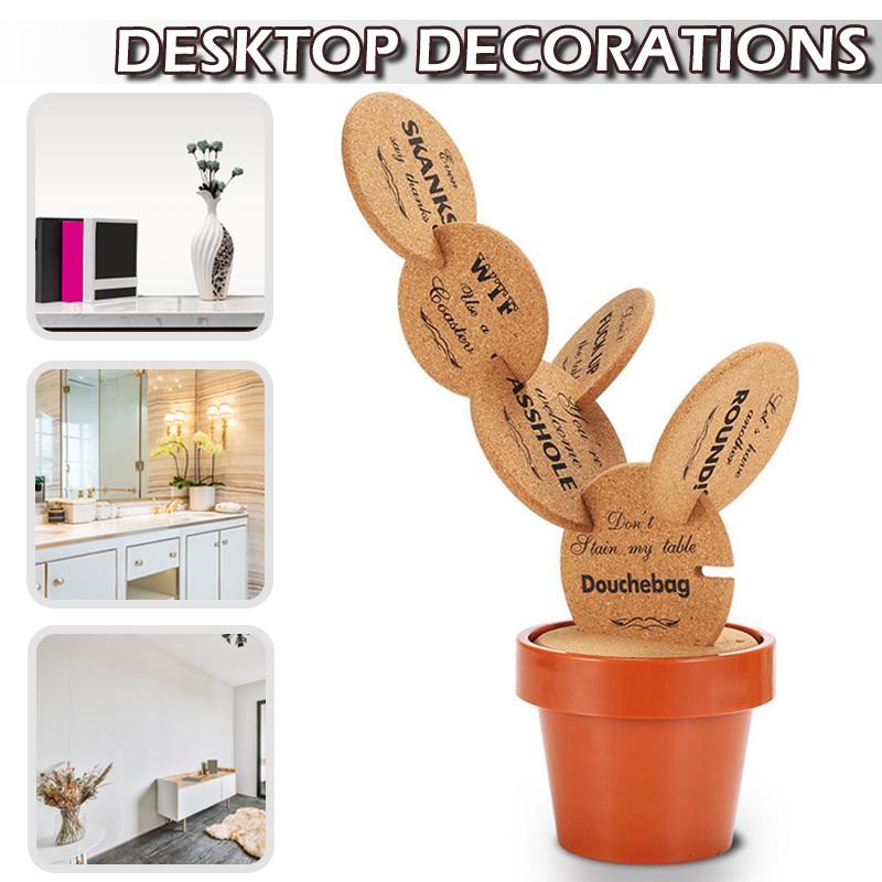 

PDTO забавные подставки для напитков с держателем для цветочного горшка, новые подарки для бара, домашний декор