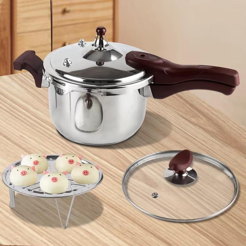 Custom Multi Function Cookware Gas Stove Induction Cooking Pot Stainless Steel Pressure Cooker With Steamers