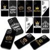 Cartoon King Queen Couple Lovers Phone Cover Case for Huawei P30 P20 P10 Mate 10 20 Pro Lite Y9A Y8S P Smart Y7 Y9 Prime Casing