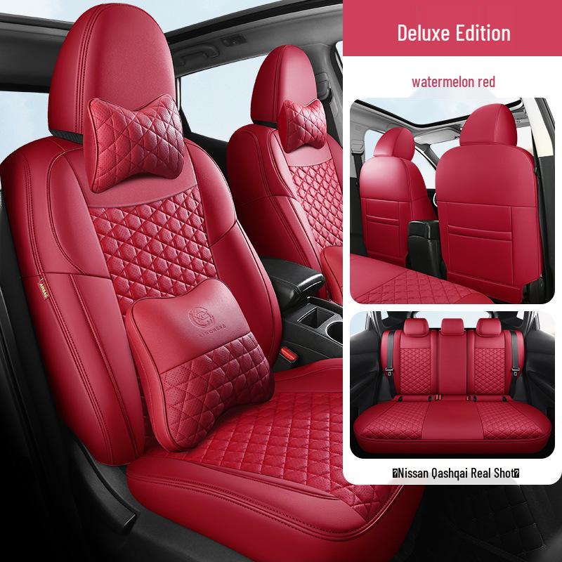 Five-Seat Qashqai Full Leather SUV Cushion: All-Season, Full Surround Seat Cover.