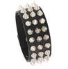 Punk Studded Bracelet Goth Bracelet Leather Rivets Spike Bracelet Cuff Adjustable Metal Wristband Gothic Accessories for Men