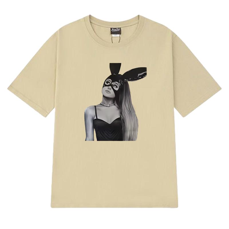 Hot Singer Ariana Grande Dangerous Graphic T shirt Men Women vintage Hip Hop streetwear Unisex100% Cotton short sleeve T-shirts