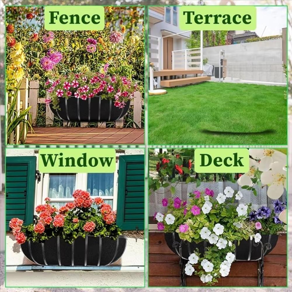 3Pcs Water-Retentive Felt Plant Pot Liners Root-Friendly Hanging Basket Liners Garden Planters