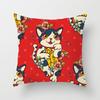 New Style of Lucky Cat Series Pillowcases, Home Office Sofa Pillow Cushion Covers, Seats