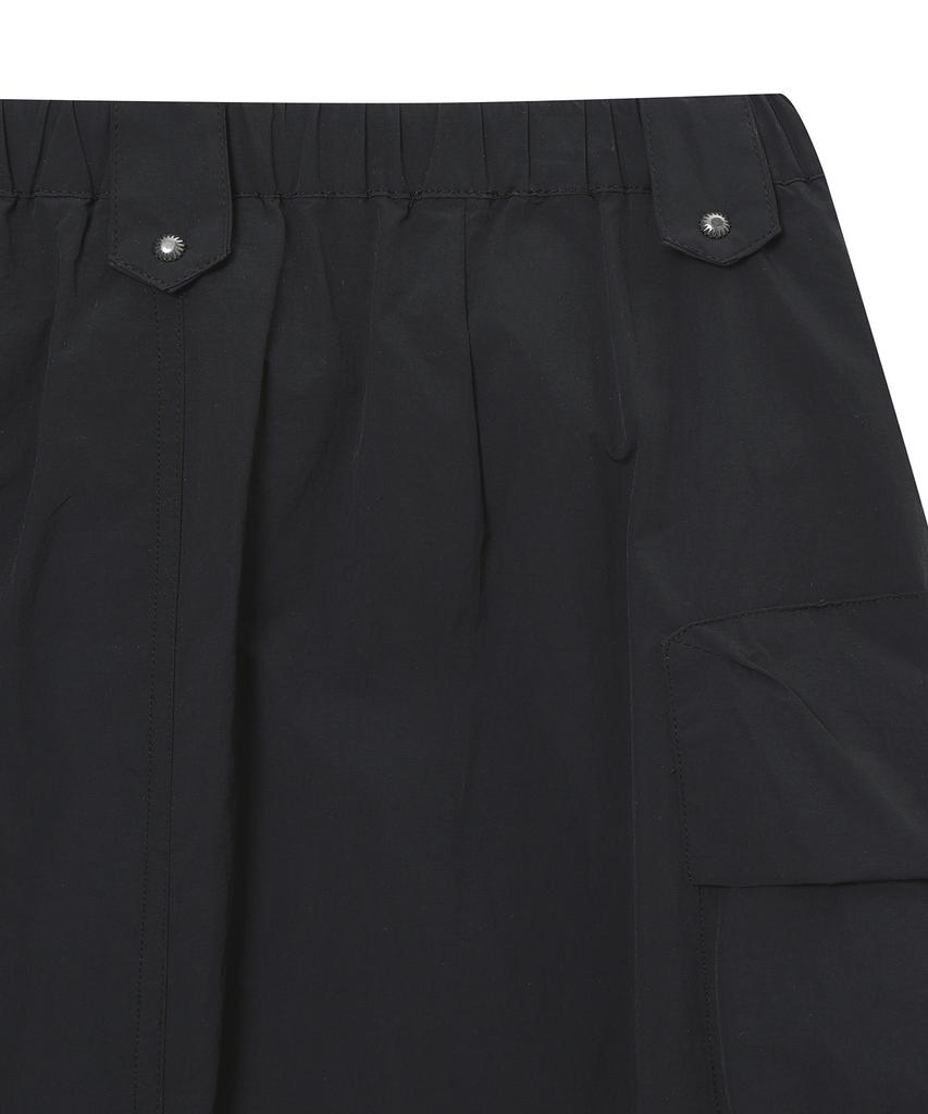 Syupeodeulai Women'S Nylon Pocket Skirt Black Sdflkcq42Blk