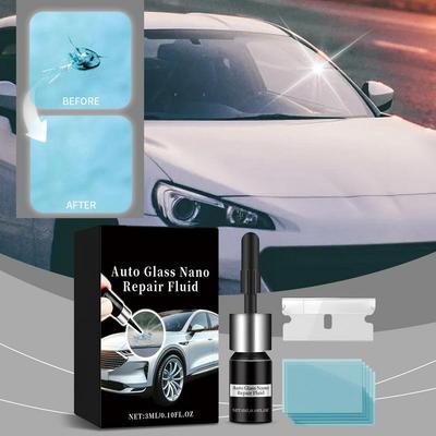 Windschutzscheiben-Reparaturflüssigkeit für Auto 3ml Fahrzeug-Windschutzscheibe Nano-Flüssigkeitsfüller Schnelle Reparatur Windschutzscheiben-Kratzer Wiederherstellungsflüssigkeit für Glas