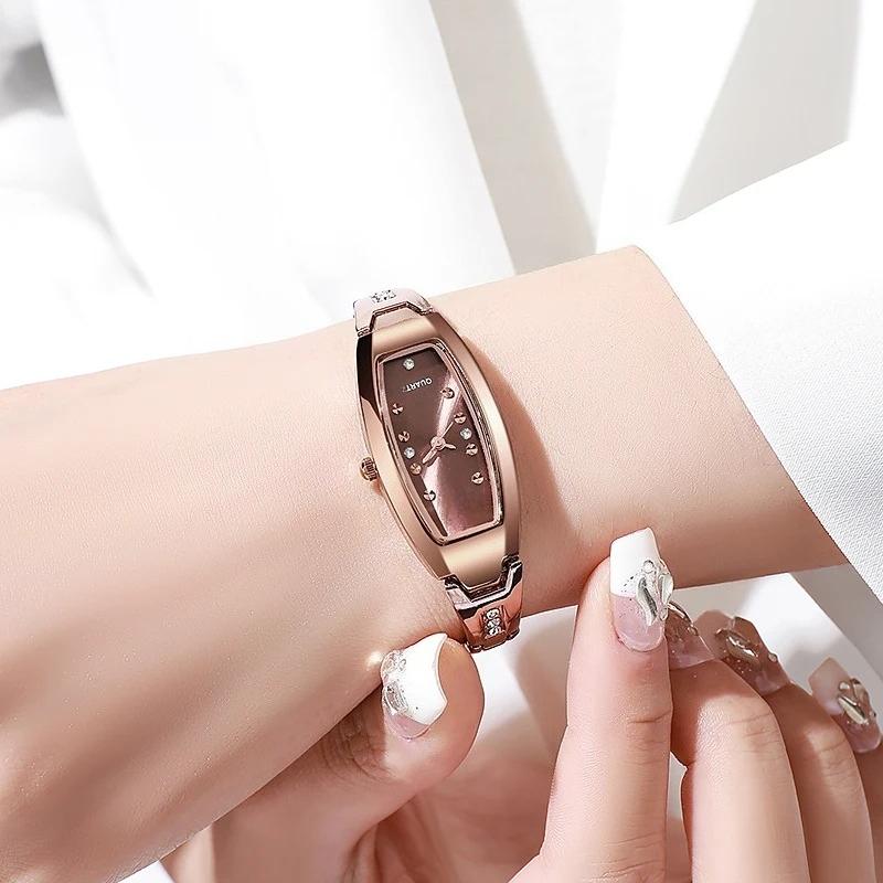 Women's Bracelet Quartz Watch Rhinestone Retro Wristwatch