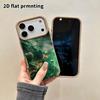 Phone Case: 2D Flat Lambskin Suitable for iPhone 18, 17, 16, 15, 14, 13 Pro Film Protective Case, Jade Secret Realm, Christmas and Halloween Gift