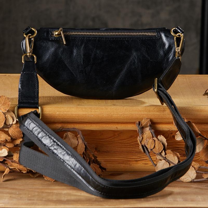 2026 Handcrafted Cowhide Chest Men's Genuine Leather Casual Phone Sports Outdoor Single-shoulder Crossbody Designer Luxury Bags