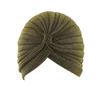 Wholesale Gold Shiny Indian Hat Vintage Wide-brimmed Headscarf Hat for Women Simple Elastic Turban Hat