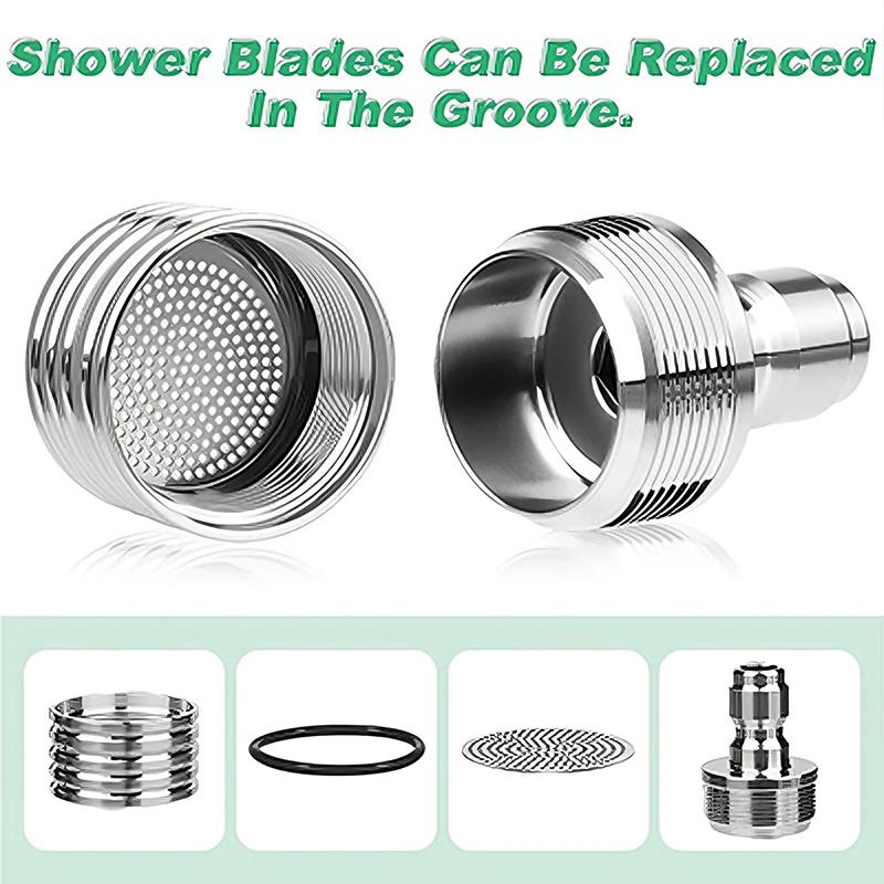 High Pressure Stainless Steel Spray Nozzle, 1/4 Quick Connect Design, Practical Auto Washing Replacement Parts
