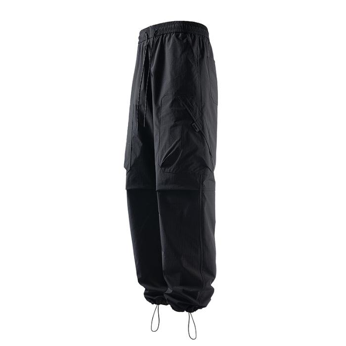 High-end American Outdoor Waterproof Charging Pants Men's Summer Thin Tooling Casual Quick-drying Sports Logging Straight Trousers