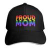 Proud Mom Rainbow Pride LGBT Flag Color Baseball Cap Hood Golf Hat Unisex Luxury Women Cap Cosplay Hats For Unisex Womens