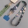 Green Leaves Adjustable Neck Cord Phone Strap Mobile Phone Straps Patch Cell Holder Phone Hanging Cord Phone Lanyards Strap