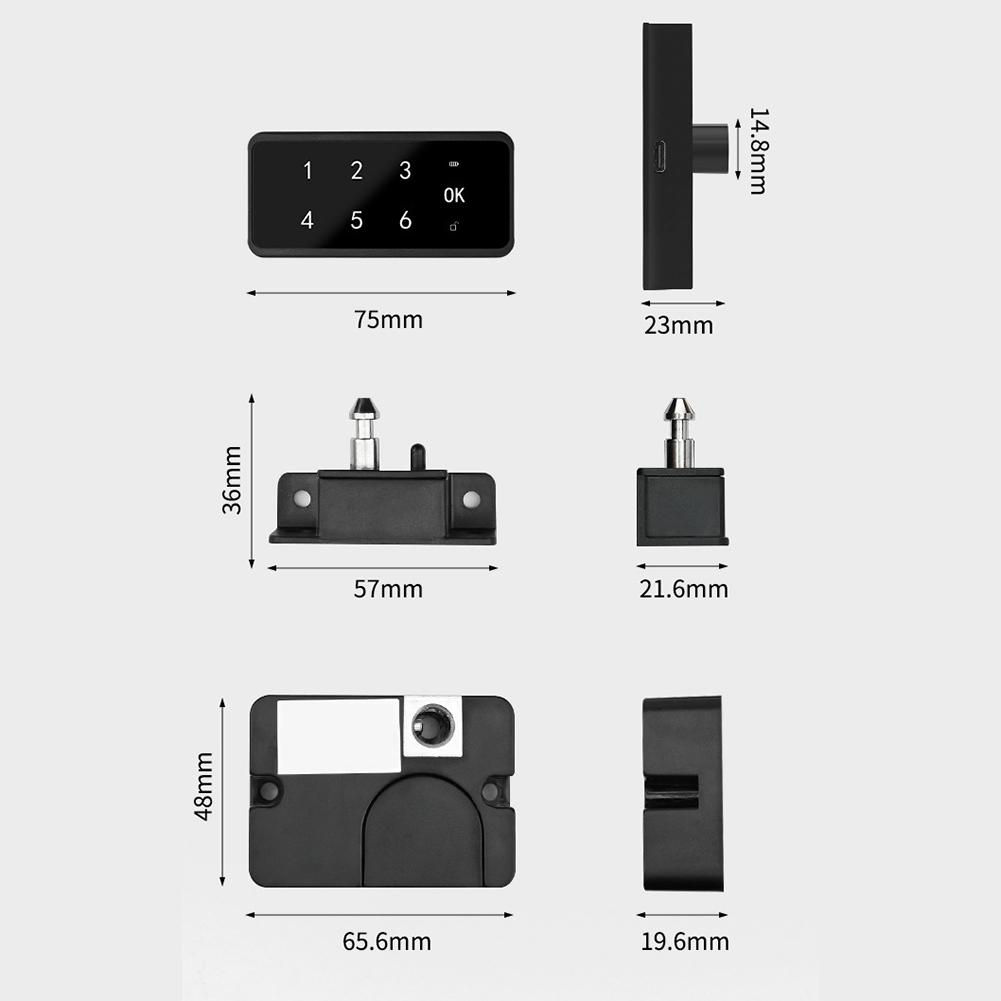 Energy Efficient Lock Cabinet Security Lock Indoor Use Outdoor Use Backup Power Low Power Consumption For Cabinets