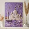 Kristall Perlen Malerei 5D DIY Rahmen Dekoration Malerei Schloss Haus Wand Dekoration Transparent Perlen Edelstein Malerei Bild Kunsthandwerk
