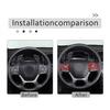 Red Carbon Fiber Steering Wheel Button Frame Sticker For Honda Pilot 2017-23
