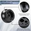 Universal 5 & 6 Hole Steering Wheel Hub Adapter Compatible with Chevy GMC Trucks Pickup Vans Jeep Chrysler Dodge Pontiac Cadillac,Billet Aluminum