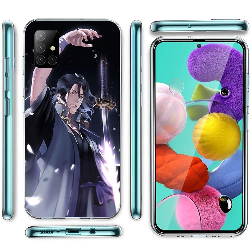 Bleach Kuchiki Byakuya Phone Case For Samsung Galaxy A12 A52S A42 A32 A22 A51 A50 Note 20 Ultra 10 S10 Plus A71 A70 A31 A30 A10S