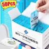 50Pcs Individually Packaged Disposable Toilet Seat Cover Waterproof PE Toilet Cover Thickened Safety Toilet Paper Pads