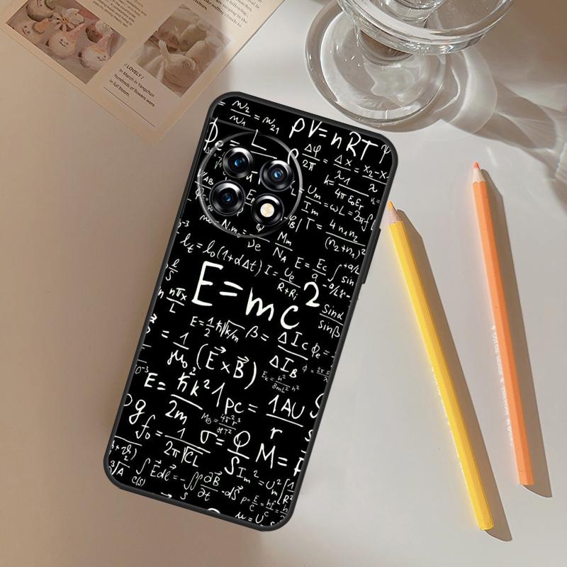 Physics Math Formula Equation Funda For OnePlus 13R 13 12 R 11 9 10 Pro 8T 9RT 10T OnePlus Nord CE 2 3 4 Lite N20 N30 Case