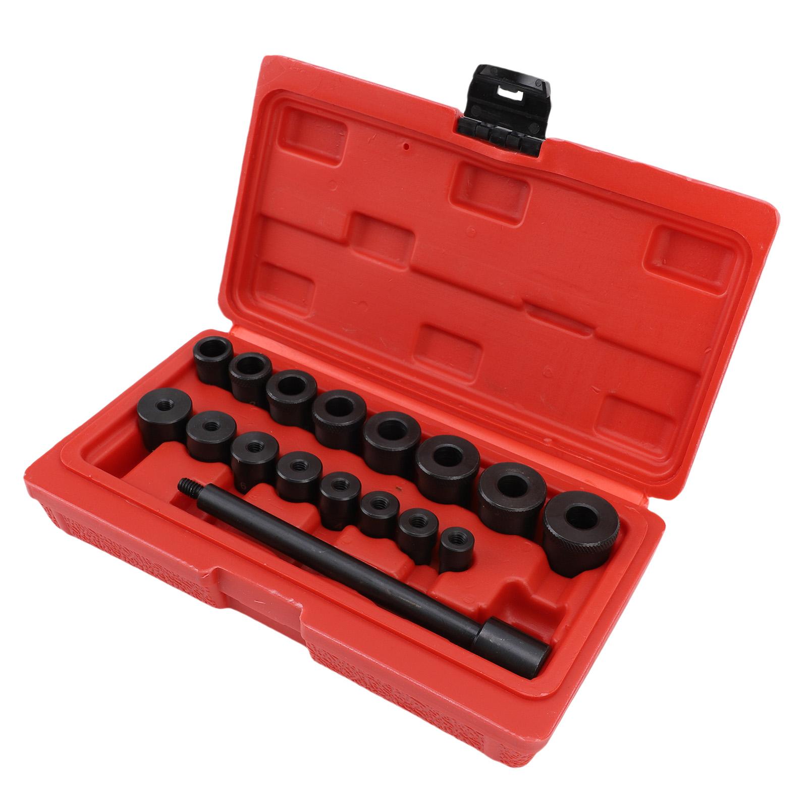 

Набор инструментов для центровки сцепления 17 шт. Универсальный автомобильный пилотный подшипник маховика Инструменты для центровки ведомого диска сцепления Пилот