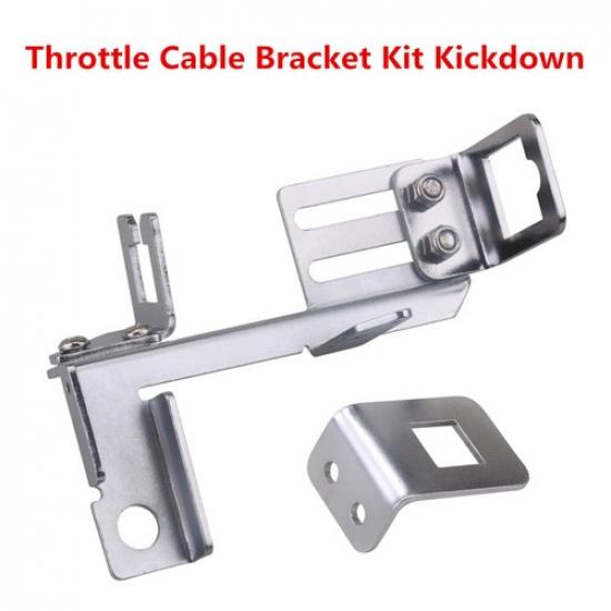 

Chrome Throttle Cable Bracket Kickdown For Chevy Buick Auto Manual Transmission