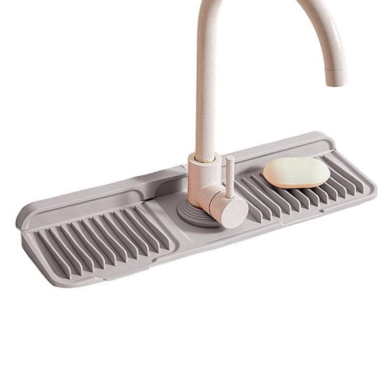 

Kitchen Sink Faucet Mat Foldable Splash Guard Silicone Sink 6 Degrees Slope Bathroom Kitchen Countertop