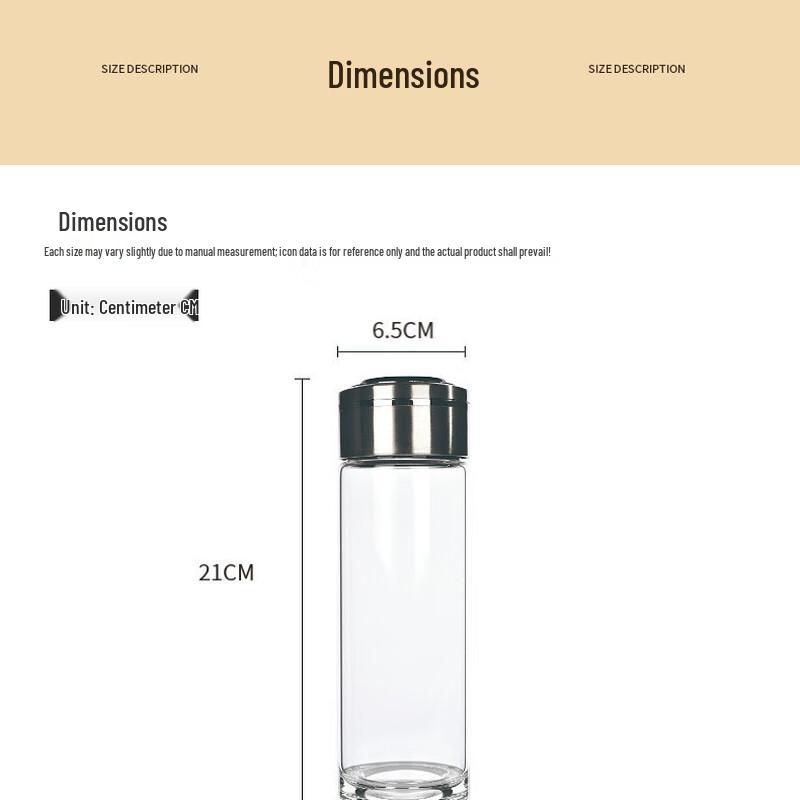 Shangqi Double-layer Glass Tea Infuser Bottle