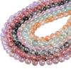 30/50pcs Crystal Glass Beads Ice Permeating Ink Halo Dyeing Sprinkles Golden Loose Spacer Beads for Jewelry Making