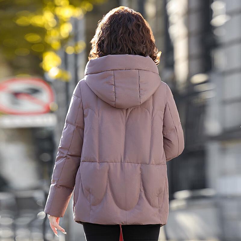 SNOWFLYING Women's Loose Short Winter Down Jacket