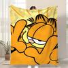 GATTO GIALLO Garfield Plaid Morbido Pile Corallo Coperta 310gsm Soffice Caldo Plaid per Divano Letto Divano Arredamento Camera da Letto