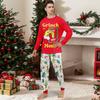 Christmas Print Cute Family Set Pajamas, Home Clothes, Family Set Long Sleeve Top Pants Set